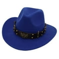 thumbnail image 1 of Men's Cowboy Hat Blue Cowboy Hat Women Classic Hat Fashion Hats for Men One Size, 1 of 4