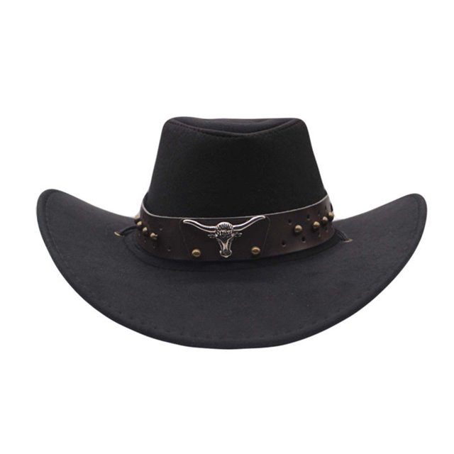 Youth Cowgirl Hat Women Classic Hat Black Hats Stylish Hats for Men M