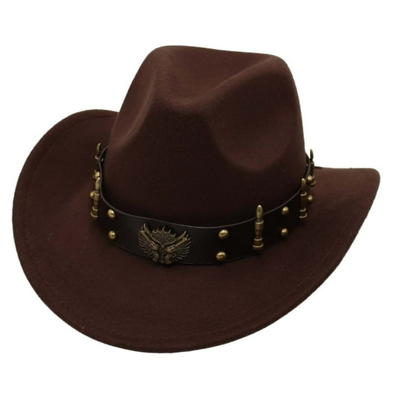 Men's Cowboy Hats Coffee Cowboy Hat Women Classic Hat Funny Cow Boy Hat One Size