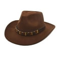 thumbnail image 1 of Men's Cowboy Hats Coffee Hats Women Classic Hat Country Outfits for Men M, 1 of 3