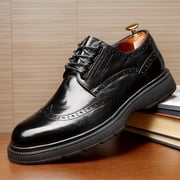 Men s Cowhide Leather Business Casual Shoes High-End Formal Dress Shoes Comfortable Durable Lace-Up Office Work Shoes Elegant Professional Footwear Model 23735 All Day Comfort Support