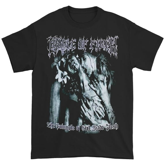 Men's Cradle Of Filth Supreme Vampyric Evil (Back Print) Slim Fit T-shirt X-Large Black