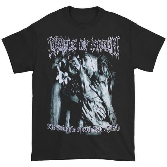Men's Cradle Of Filth Supreme Vampyric Evil (Back Print) Slim Fit T-shirt X-Large Black