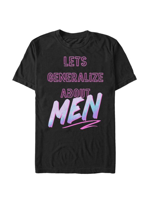 Men's Crazy Ex-Girlfriend Let's Generalize About Men Graphic Tee Black 4X Large