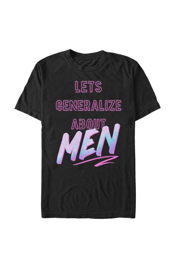 Men's Crazy Ex-Girlfriend Let's Generalize About Men Graphic Tee Black 5X Large