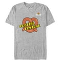thumbnail image 1 of Men's Crazy Ex-Girlfriend Pretzel Central Logo  Graphic Tee Athletic Heather X Large, 1 of 4