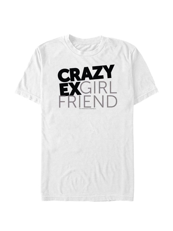 Men's Crazy Ex-Girlfriend Text Logo Graphic Tee White 2X Large