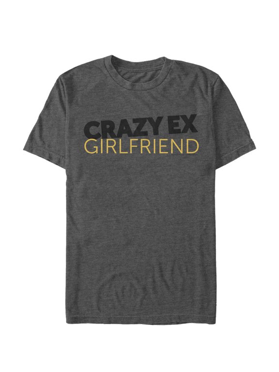Men's Crazy Ex-Girlfriend Tilted Logo Graphic Tee Charcoal Heather X Large