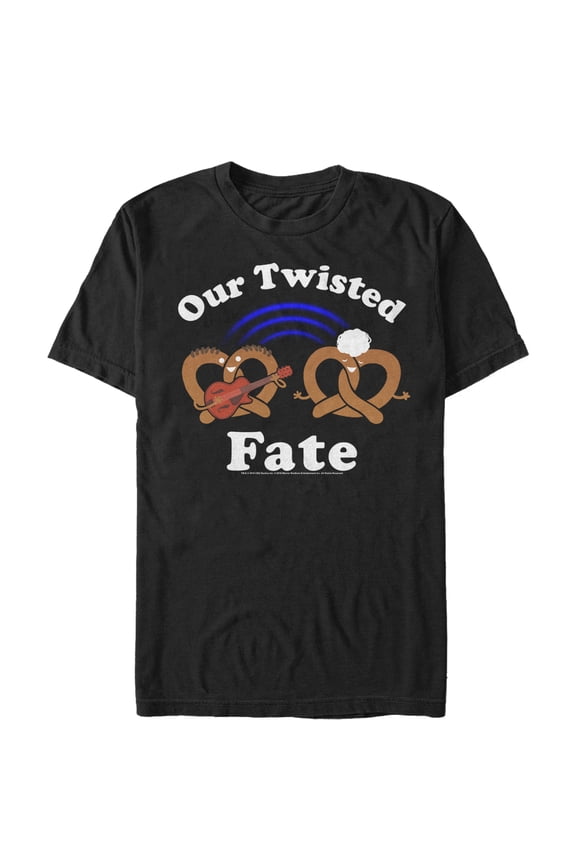 Men's Crazy Ex-Girlfriend Twisted Fate Pretzel Graphic Tee Black X Large
