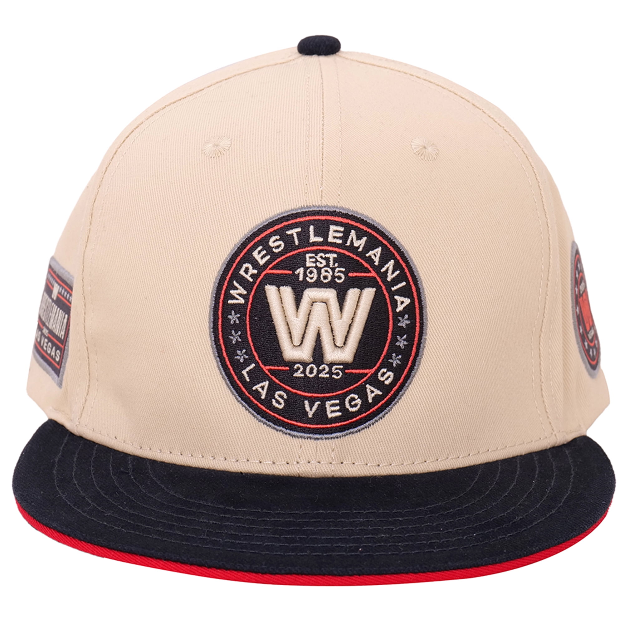 Men's Cream/Black WrestleMania 41 Retro Snapback Hat - Walmart.com