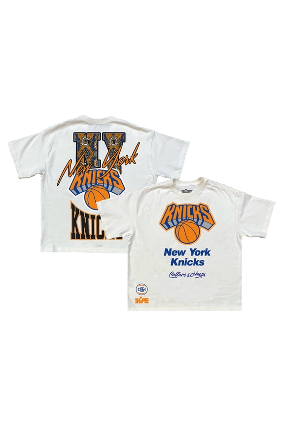 Men's Cream New York Knicks Team City Collection Premium T-Shirt