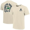 thumbnail image 1 of Men's Cream Notre Dame Fighting Irish Comfort Colors Mascot Overlay T-Shirt, 1 of 3