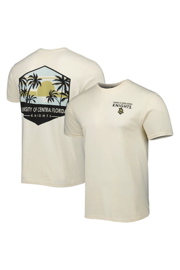 Men's Cream UCF Knights Landscape Shield T-Shirt