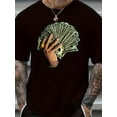 thumbnail image 1 of Men's Creative Money Print Fashion Summer Short Sleeve T-Shirt, 1 of 10
