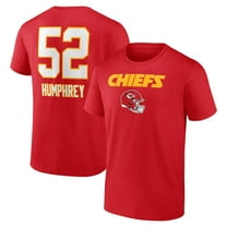 Men's Creed Humphrey Red Kansas City Chiefs Wordmark Player Name & Number T-Shirt