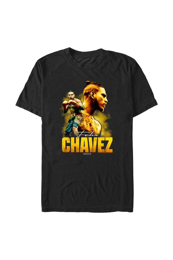 Men's Creed III Felix Chavez Portrait Graphic Tee Black Medium