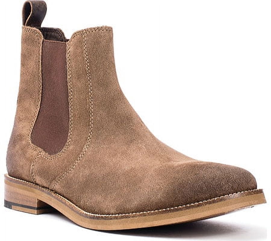 Crevo Mens Denham Round Toe Chelsea Ankle Boots