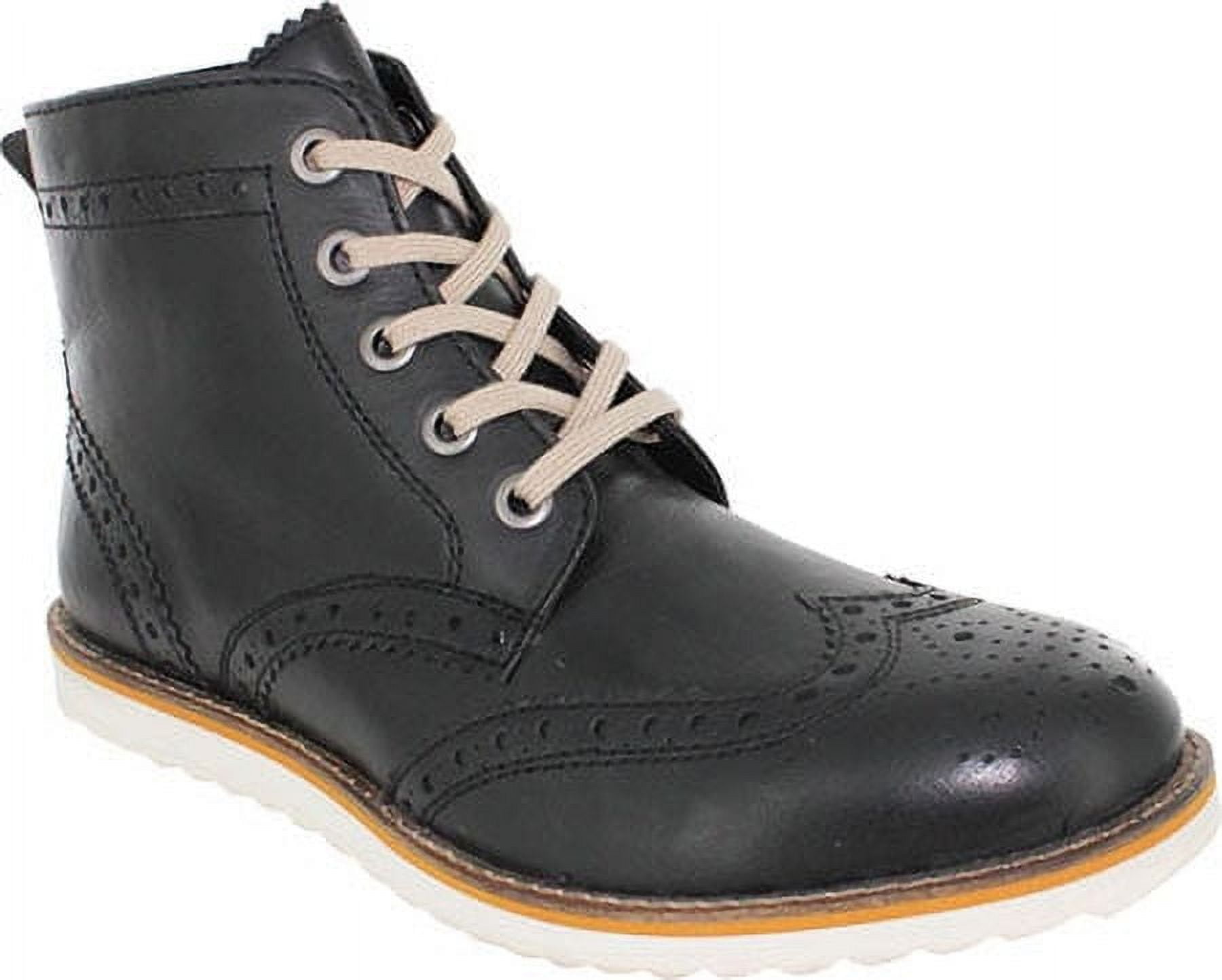 Boardwalk Wingtip Chukka Boots Black Leather Lace Up Mens Size 11.5 Crevo Wingtip Boardwalk Deringer Brown Sz 12 Chukka Casual  main image 3
