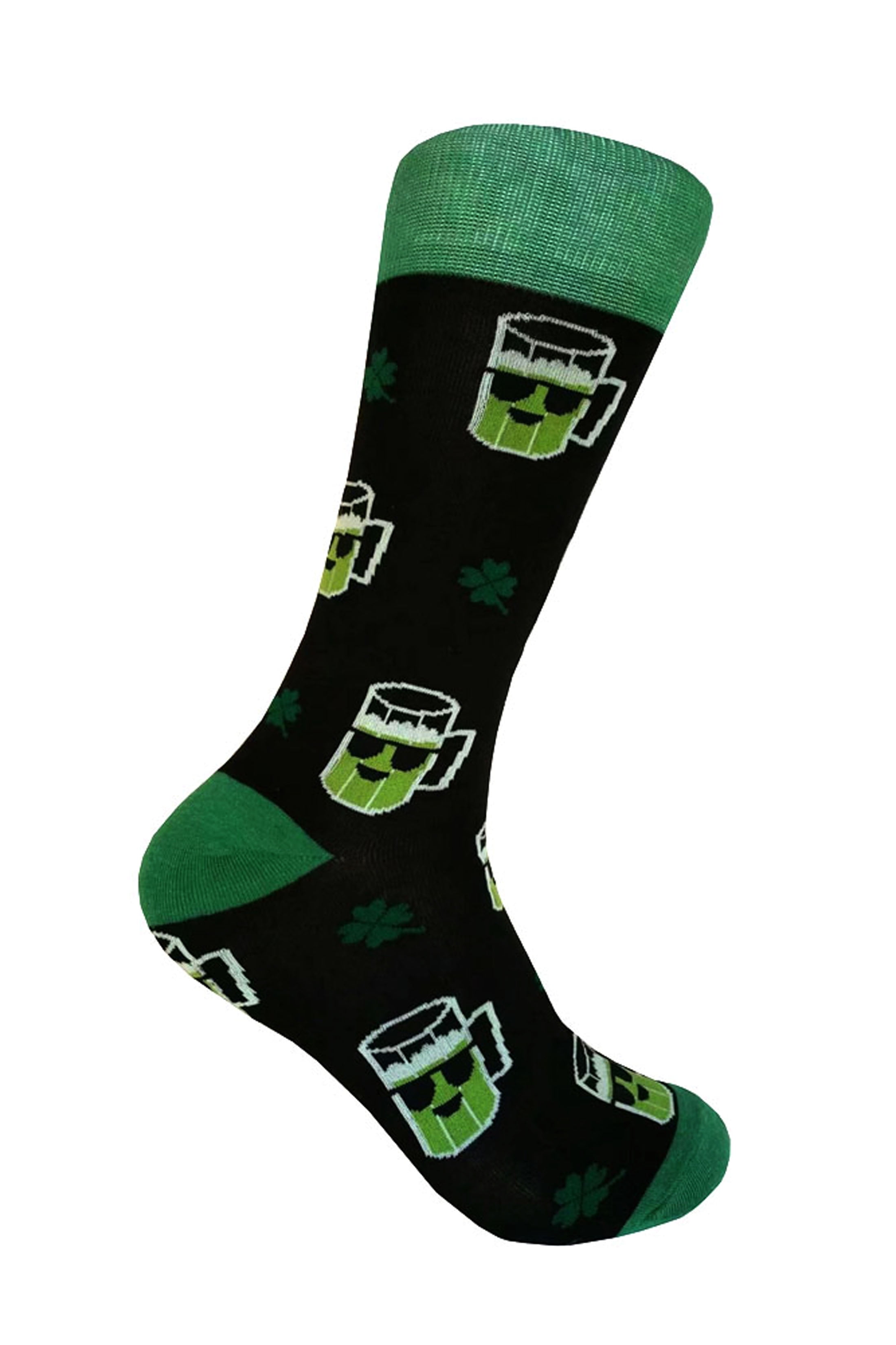 Men's Solid Kelly Green Color Dress Casual Socks - Walmart.com