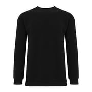 Men's Crew Neck Fleece-Lined Pullover Sweater (S-2XL)
