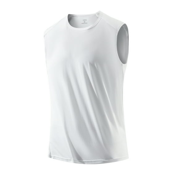 Men's Crew Neck Modal Slim Fit Muscle Tee White S 34"-36"