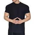thumbnail image 1 of Men's Crew Neck Short Sleeve Polyester T-Shirt Slim Fit Basic Casual Top Lightweight T-Shirt, 1 of 6