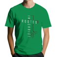thumbnail image 1 of Men's Crew Neck Short-Sleeve T-Shirt With Red Root & Letter Design Casual Daily Wear Durable Comfortable Fabric All-Season Basic Tops,Green,XXL, 1 of 4