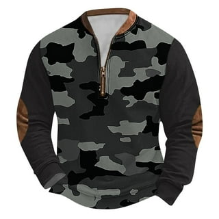 MCM★素敵！Men's Cotton Pull Over Sweatshirt w/ Camo Print Classic Cotton Pullover Hoodie | King's Camo – Kings Camo