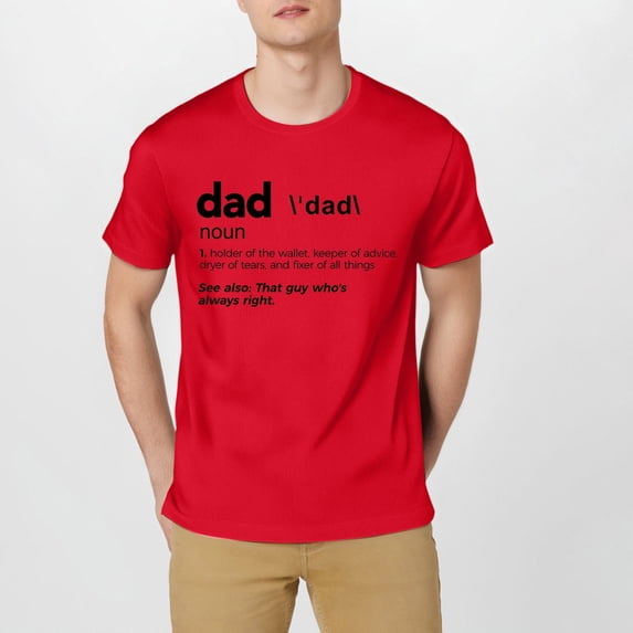 Men's Crew Neck T Shirt DAD English Words Printed PhoneticExplanation Design Comfortable Short Sleeve Top Men A Shirts Short Sleeve Scrub Jackets Tee for Men Shirts Men Pack Men T Shirt 3xlt T T