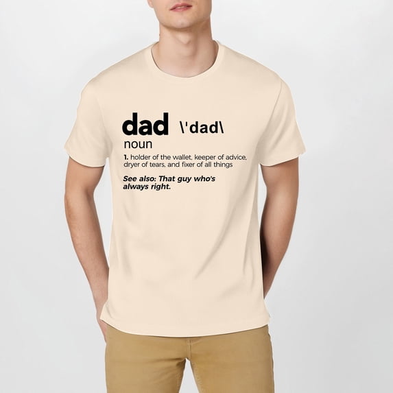 Men's Crew Neck T Shirt DAD English Words Printed PhoneticExplanation Design Comfortable Short Sleeve Top Men A Shirts Short Sleeve Scrub Jackets Tee for Men Shirts Men Pack Men T Shirt 3xlt T T