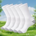 thumbnail image 1 of FREEYOKA Men's Crew Socks Athletic Running Sports Socks, Cushioned Moisture Wicking, Breathable Arch Support, 5 Pack, 1 of 7