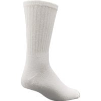 Men's Crew Socks, White - 1 Pkg