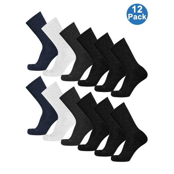 Men's Crew Value Multi, 12PK