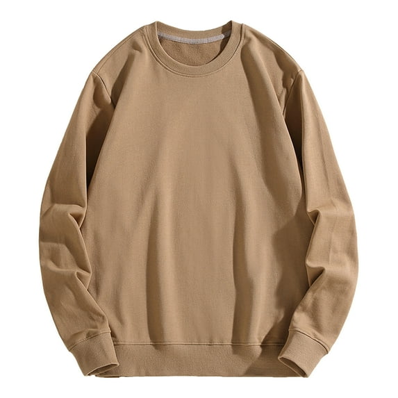 Men's Crewneck Sweatshirts No Hood Long Sleeve Pullover Tops Casual Loose Fit Shirts Athletic Shirts Gym Workout Tee Tops Loose Pullover