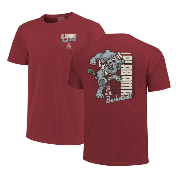 Men's Crimson Alabama Crimson Tide Comfort Colors Mascot Dunk T-Shirt