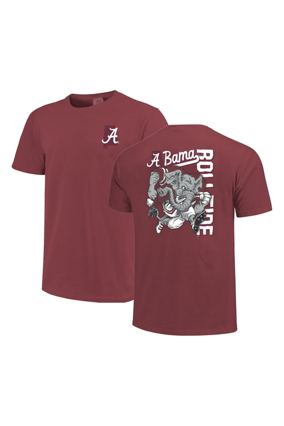 Men's Crimson Alabama Crimson Tide Sketched Mascot Comfort Colors T-Shirt