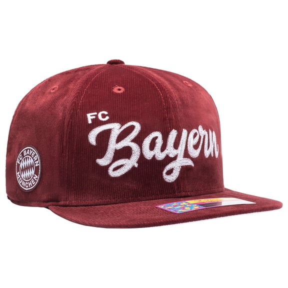 Men's Crimson Bayern Munich Plush Snapback Hat