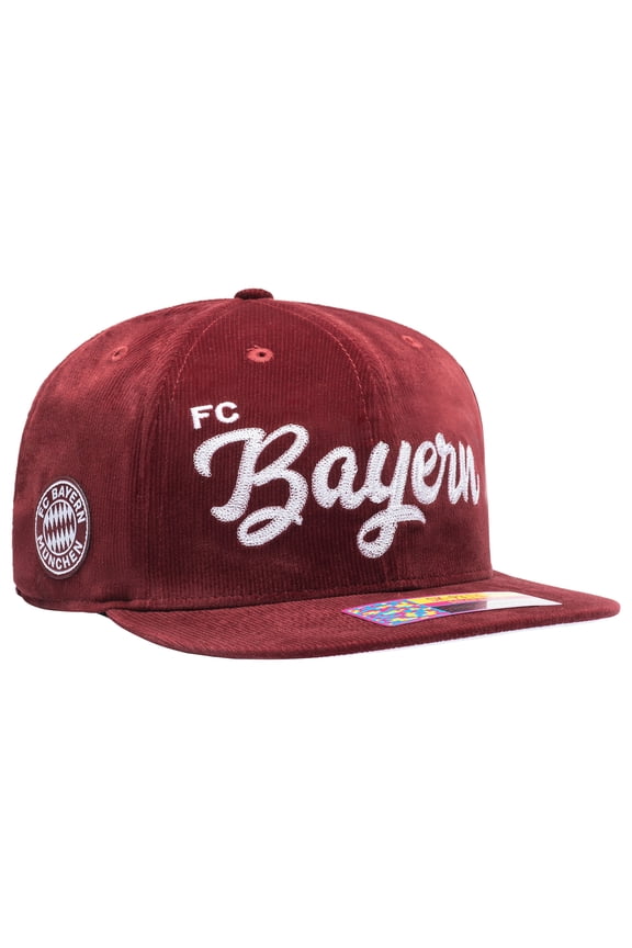 Men's Crimson Bayern Munich Plush Snapback Hat