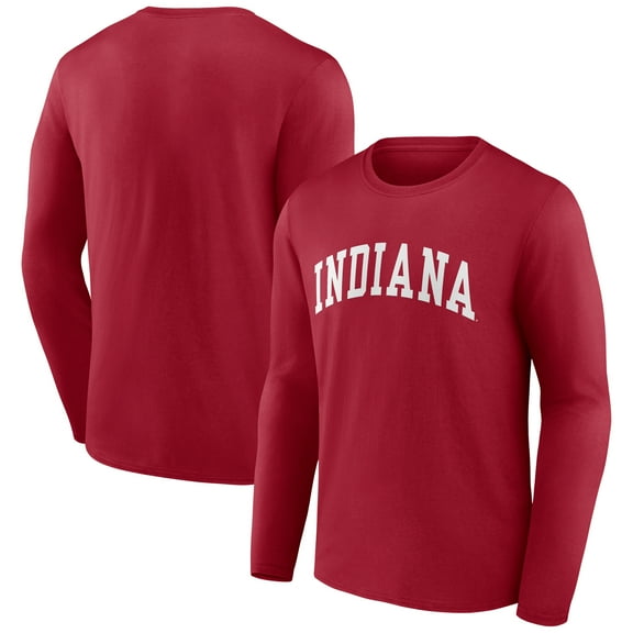 Men's Crimson Indiana Hoosiers Arch Long Sleeve T-Shirt