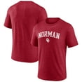 thumbnail image 1 of Men's Crimson Oklahoma Sooners Arch Battle Cry Tri-Blend T-Shirt, 1 of 3