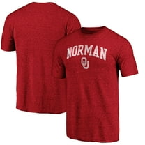 Men's Crimson Oklahoma Sooners Arched City Tri-Blend T-Shirt
