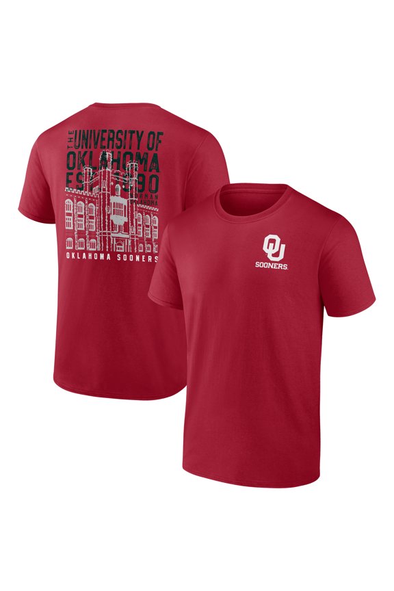Men's Crimson Oklahoma Sooners Established Source T-Shirt
