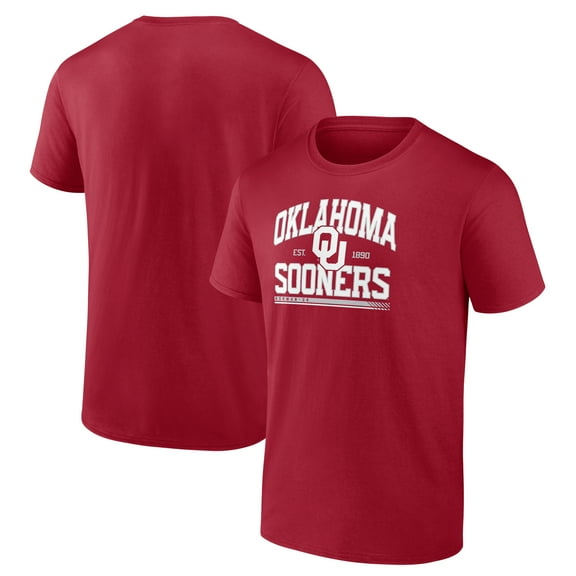 Men's Crimson Oklahoma Sooners Modern Stack T-Shirt