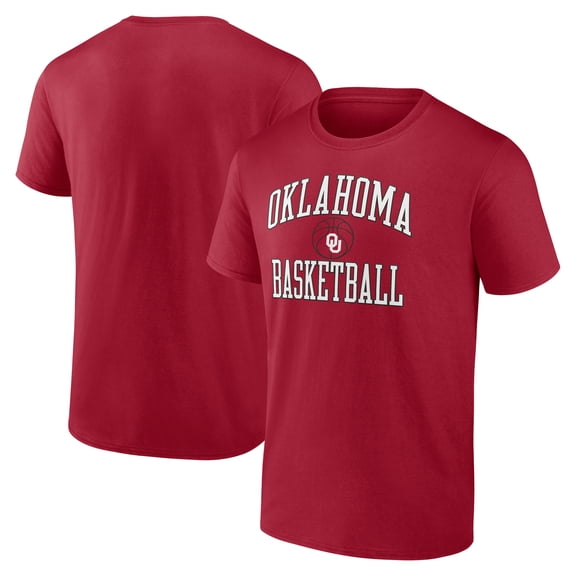 Men's Crimson Oklahoma Sooners Sport Arch Champ Softball T-Shirt