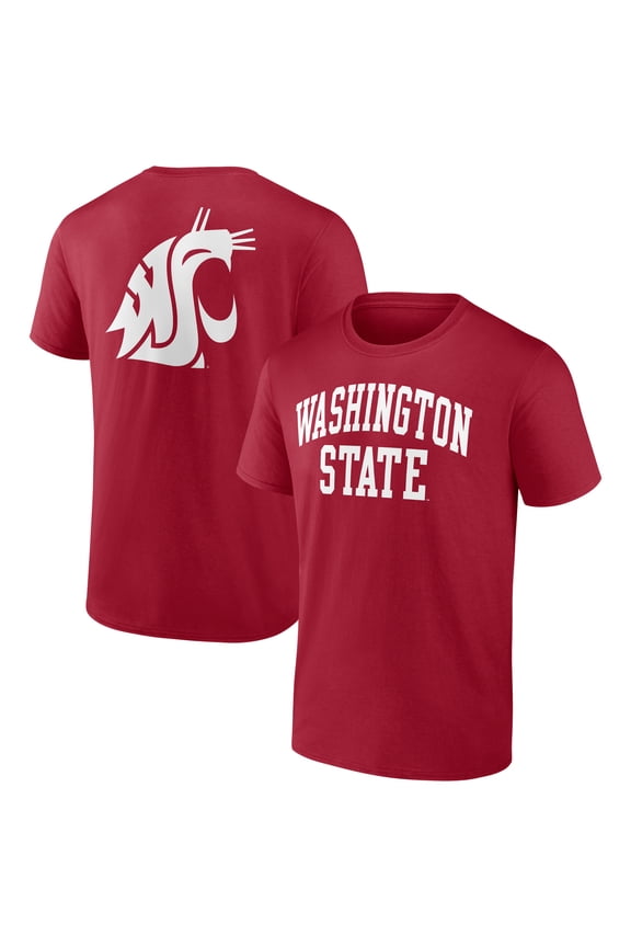 Men's Crimson Washington State Cougars Heritage Arch T-Shirt