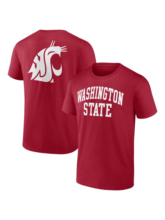 Men's Crimson Washington State Cougars Heritage Arch T-Shirt