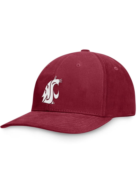 Men's Crimson Washington State Cougars Scope Adjustable Hat