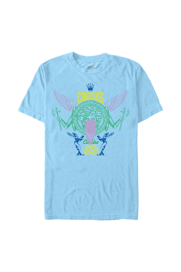 Men's Crooks & Castles Abstract Medusa Logo Graphic T-Shirt