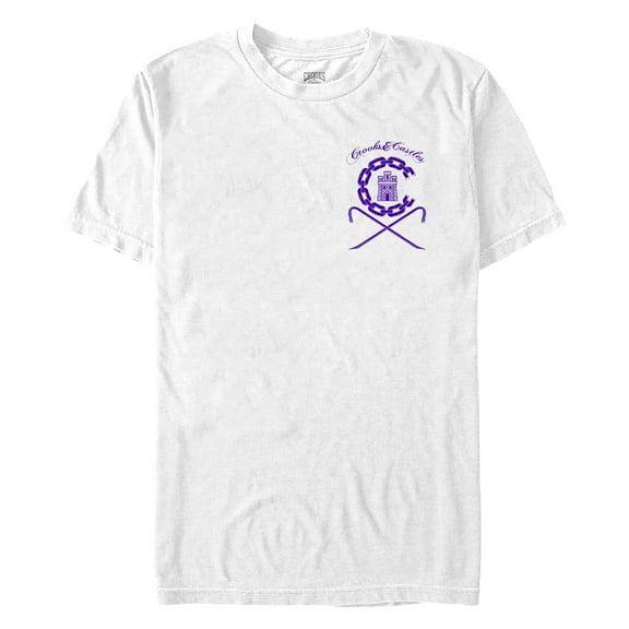 Men's Crooks & Castles Ancient Tower Purple Badge Graphic T-Shirt