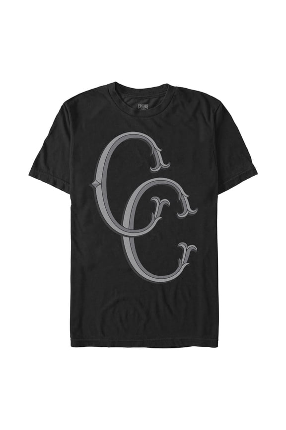 Men's Crooks & Castles Black Initials Logo Graphic T-Shirt